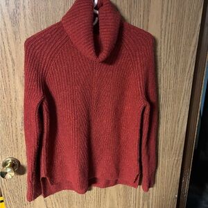 Madewell Red Turtleneck Sweater